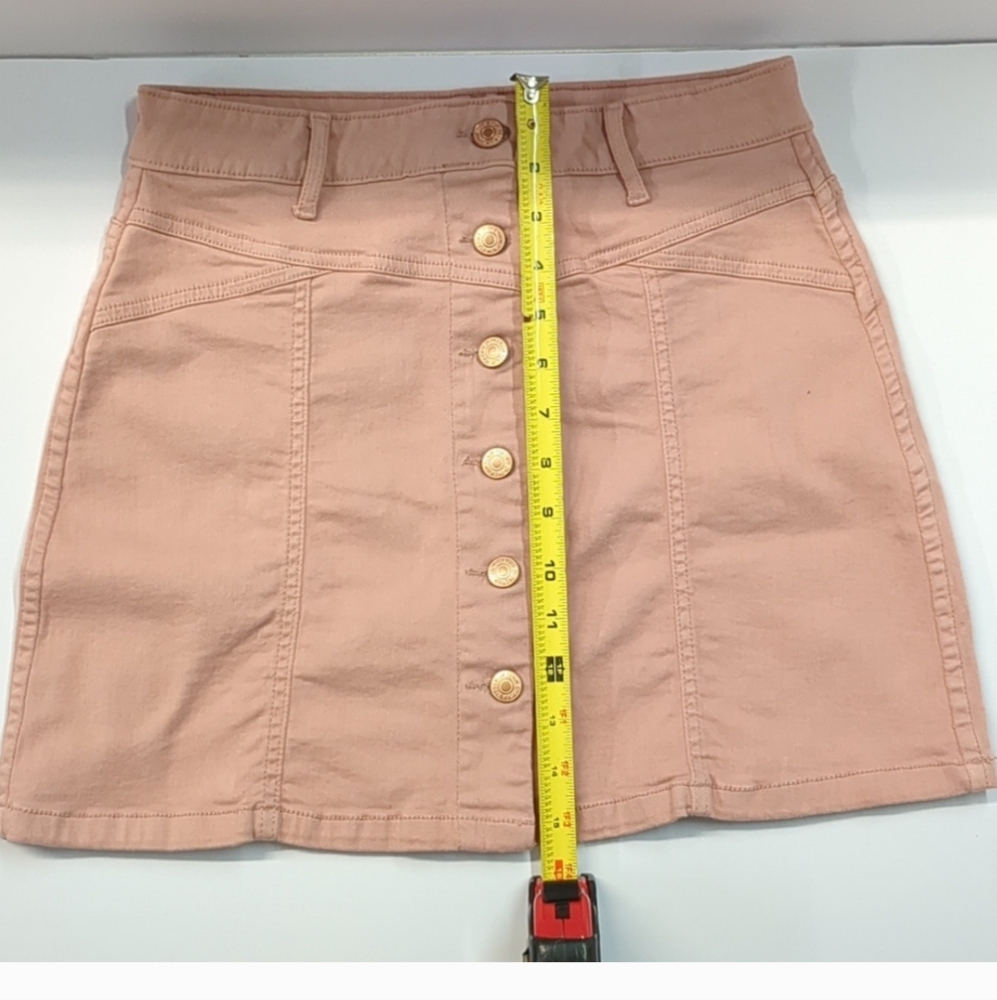 Forever 21 Pink A-Line Mini Denim Skirt - Picture 4 of 6